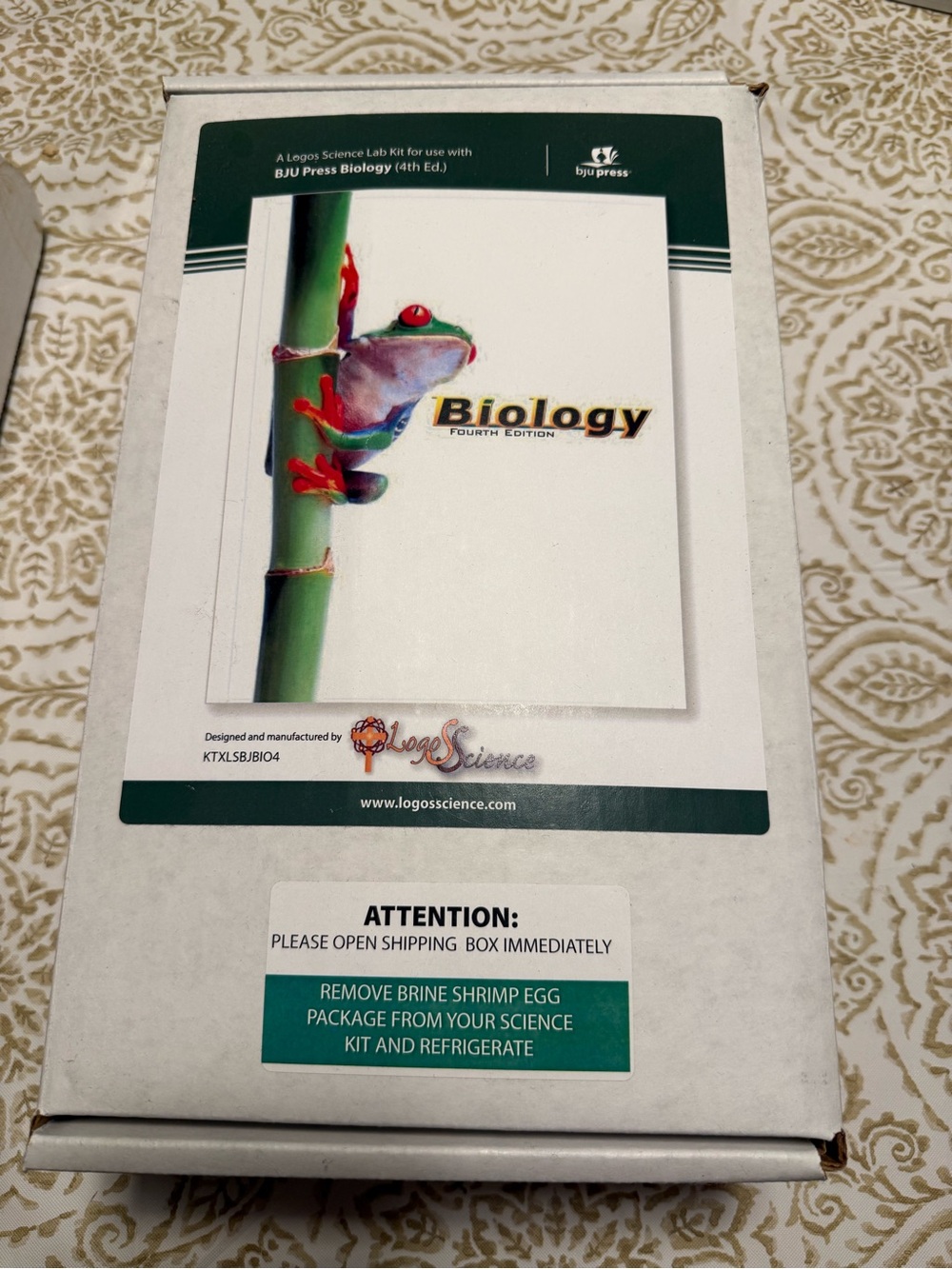 Bob jones  biology experiment kit